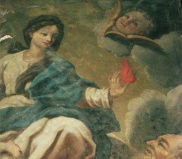 Pietraserena - La Vierge aux longs doigts fins remet la flamme à St Antoine abbé - Francesco Carli