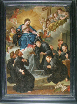 Belgodère - la Vierge remet leur habit aux 7 fondateurs de l'ordre des Servites - XVIIIe s. d'après Agostino Masucci