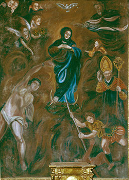 San Nicolao di Moriani - Chapelle Saint Sébastien (Fanu)- Immaculée Conception / Sébastien / St Nicolas / St Michel (Cl. MH)