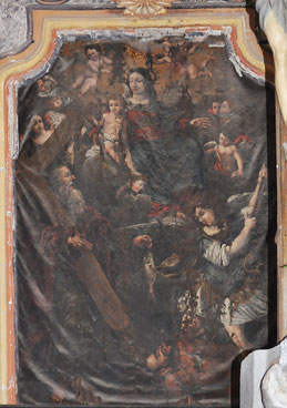 Crocicchia - Vierge à l'Enfant, Saint André et Saint Michel - Marc'Antonio de Santis 1655