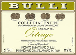 Ortrugo Bulli etichetta 