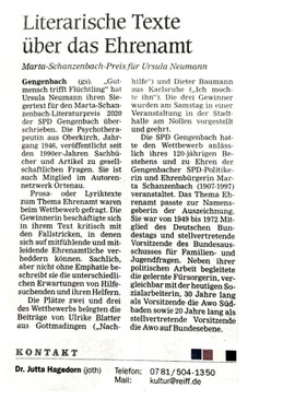 Mittelbadische Presse, Kultur, September_2020