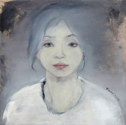 纪录肖像5 DIARY PORTRAIT V 60X60CM 布面油画 OIL ON CANVAS 2005 (收藏于巴黎 COLLECTED IN PARIS)