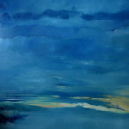 Nuvole a colori, olio su tela, cm 150 x 150