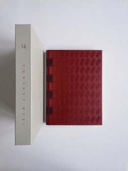 reliure d'art, Anne Goy, Jean Echenoz, 14, reliure originale, innovation technique, reliure , bookbinding, bookdesign