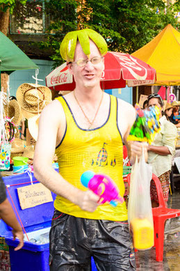 Backpacker in der Khao San Road