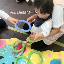 輪投げは小さいお友だちに大人気!
