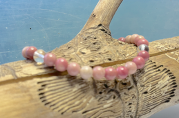 Rhodonit Edelstein Armband