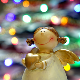 Weihnachtsengel mit Herz