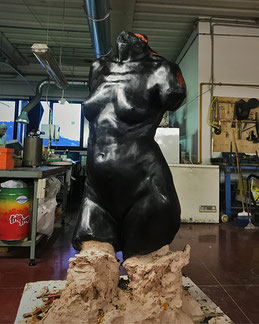 Retouched wax positive