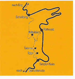 Simplon-Sschallberg routekaartje