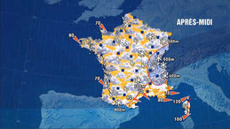 Carte météorologique du 25 décembre 1999