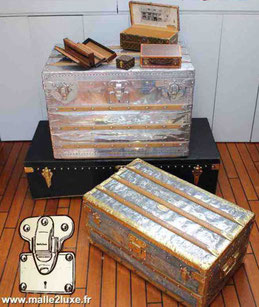 Malle ancienne bagage collection Louis Vuitton - Malle2luxe.fr