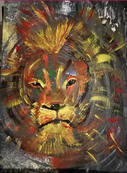 "Löwe" zum 17. Kunst offen in Sachsen-Marielle Füssel Annaberg-Buchholz Ortsteil Frohnau