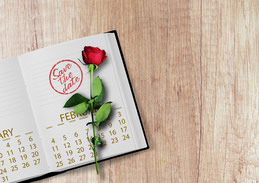 Save-the-date-Stempel für die Hochzeit