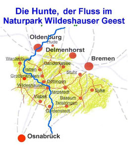 Die Hunte im Naturpark Wildeshauser Geest