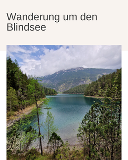 Wanderung um den Blindsee