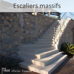 Escalier massifs en pierre -  Yannick Valente - Tout en  pierre (Var 83)