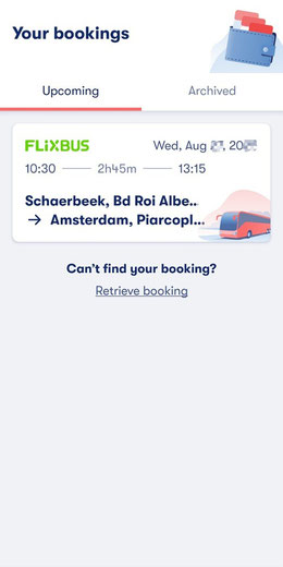 Omio bookings
