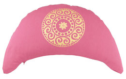 Meditationskissen Halbmond gross basis rosa