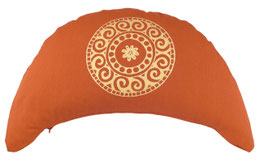 Meditationskissen Halbmond  gross basis Terracotta