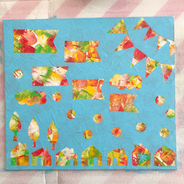 おうち時間 アート 絵の具 親子 こいのぼり