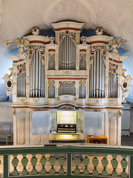 270 Jahre alte Scherff-Orgel mit Barockprospekt