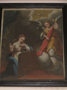 Cette charmante Annonciation de Francesco Carli ornait le maître-autel - 1770-1780 - cf M.-E.Nigaglioni in Les Servites de Marie p.801-802
