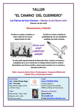 Taller "El Camino del Guerrero". Las Palmas de GC
