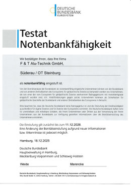 gartenoasen notenbanktestat