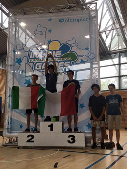 Battle Junior Men's podium. Credit : Inline Games