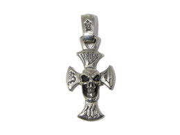 BWL PN910 MARIB CROSS w/ GOODLUCK SKULL PENDANT