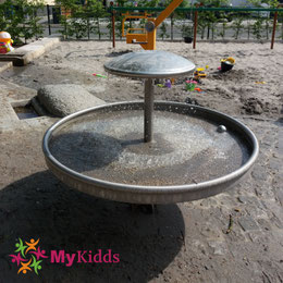 Springbrunnen auf Wasserspielplatz