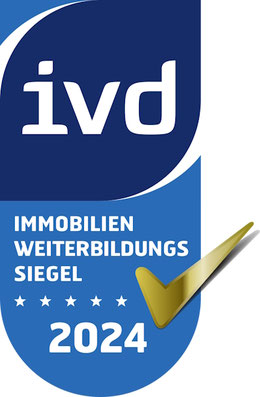 Fortbildungs-Zertifikat IVD für VERDE Immobilien Pforzheim