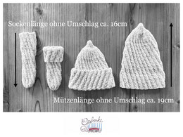 Baby-Accessoires - Maßangaben wie beschrieben