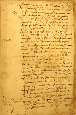 Kurfürstliche Empfehlung eines Orgelbauers, 1519