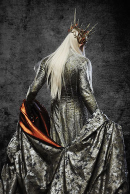 The incredible Lee Pace as Thranduil (no, his face does not consist of hair)