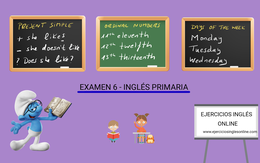 Examen 6 - primaria inglés