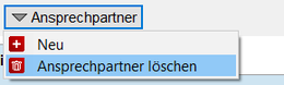 Ansprechpartner löschen