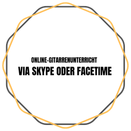 Online Gitarrenunterricht via Skype oder Facetime
