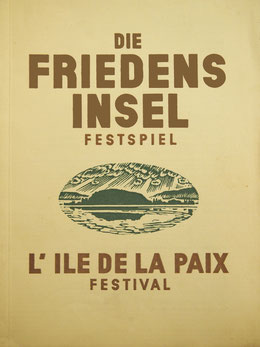 Textbuch Die Friedensinsel, Biel, 1934. Sammlung Stadtbibliothek Biel.