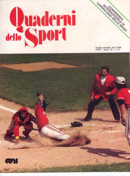 La copertina di "Quaderni dello Sport" edita dal CONI