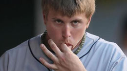 Nella foto Justin Smoak dei Seattle si gode il tabacco da masticare (Getty images)