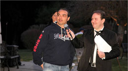 Nella foto Massimiliano Masin durante un'intervista (Foto da In Libera Uscita)