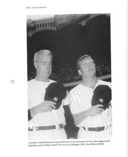 La pagina 102 con Joe Di Maggio e Mickey Mantle