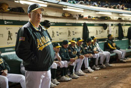 L'attore Philip Seymour Hoffman nel ruolo del manager Art Owen in Moneyball