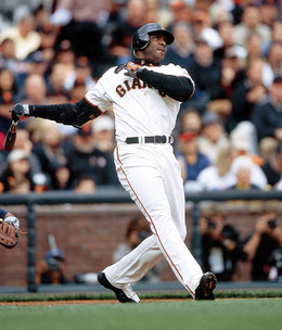 Nella foto Barry Bonds con i San Francisco Giants