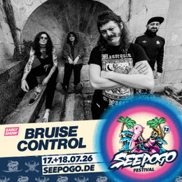 Die Band Bruise Control tritt beim SEEPOGO 2026 auf