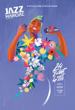 Camping gers arros - Affiche Jazz In Marciac 2021