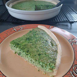 fertige Bärlauch Quiche